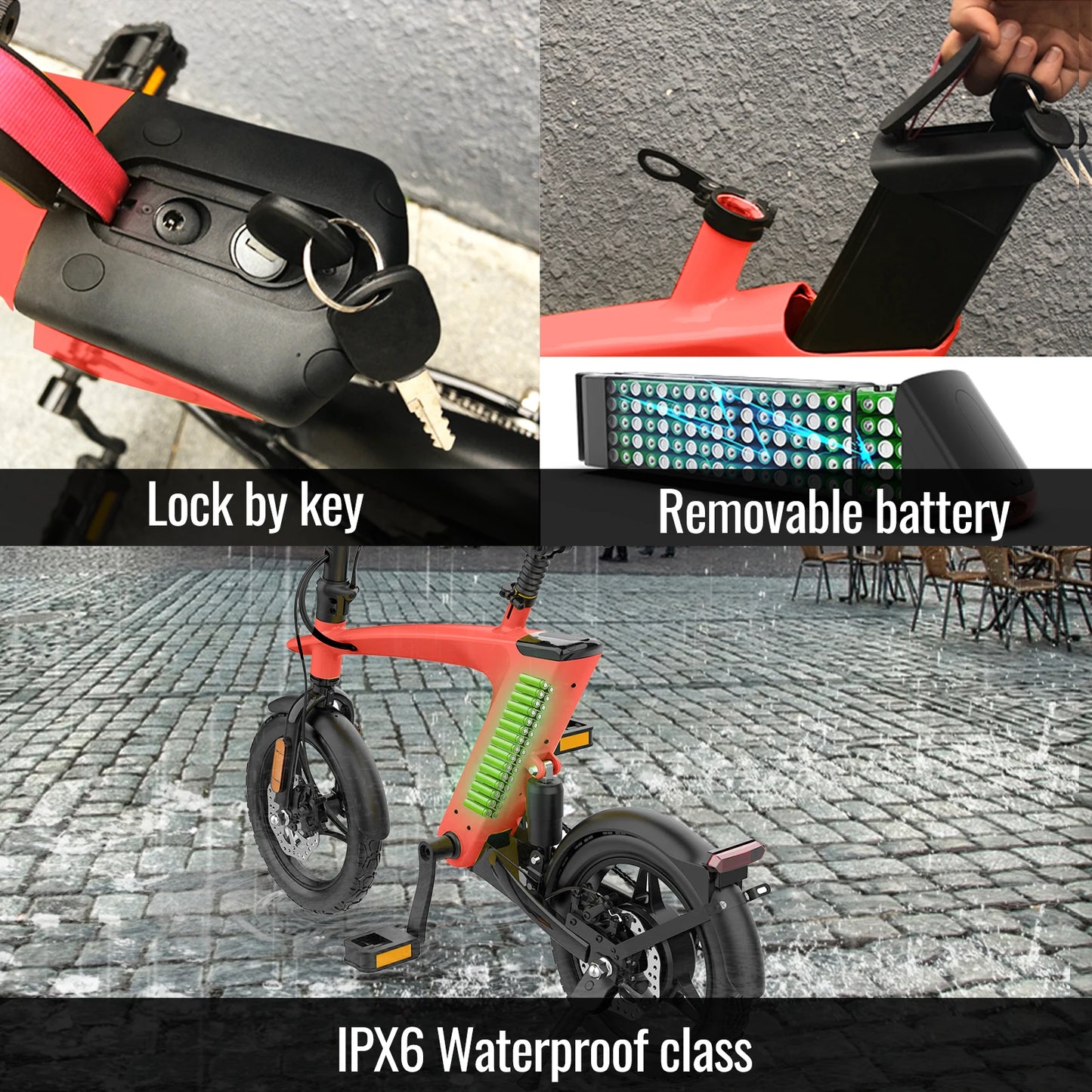 KIXIN SUNNIGOO Electric Fat Tire Bike Adults .