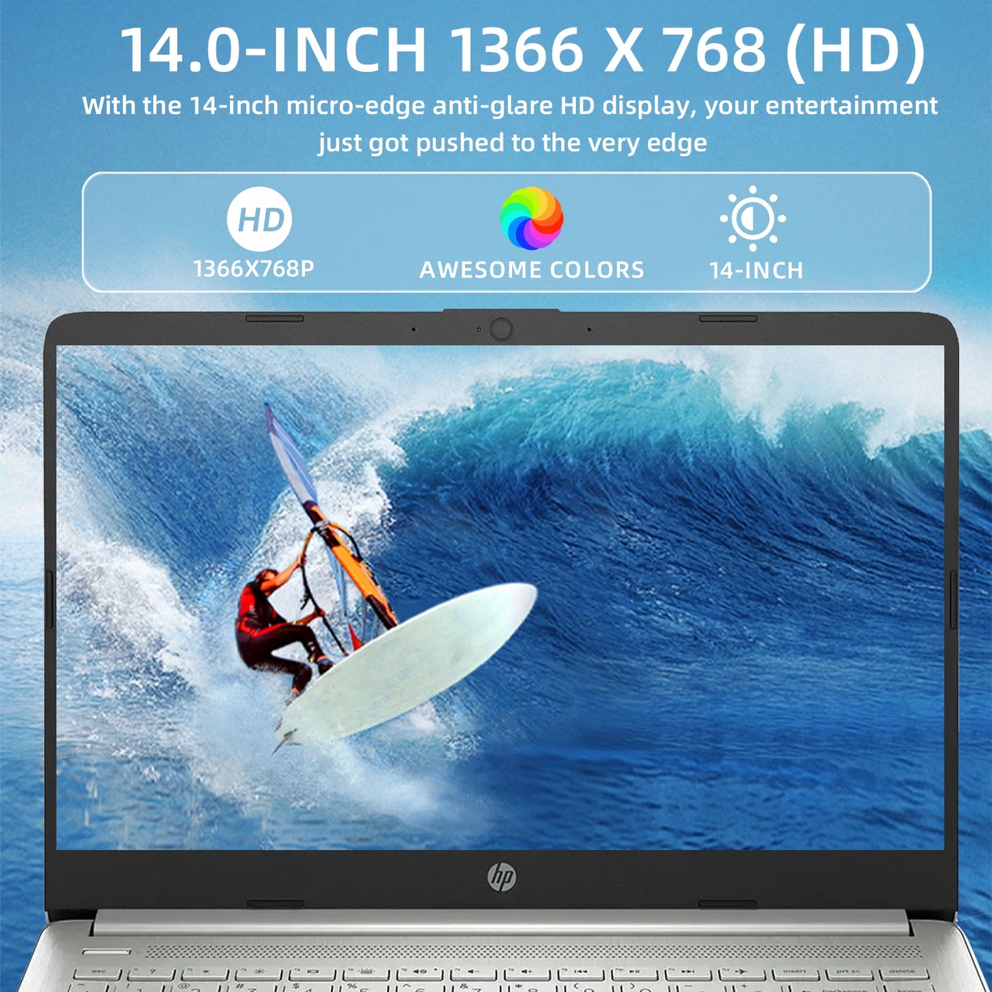 HP 14" Business Laptop,Intel Celeron1 Windows 11 Pro.