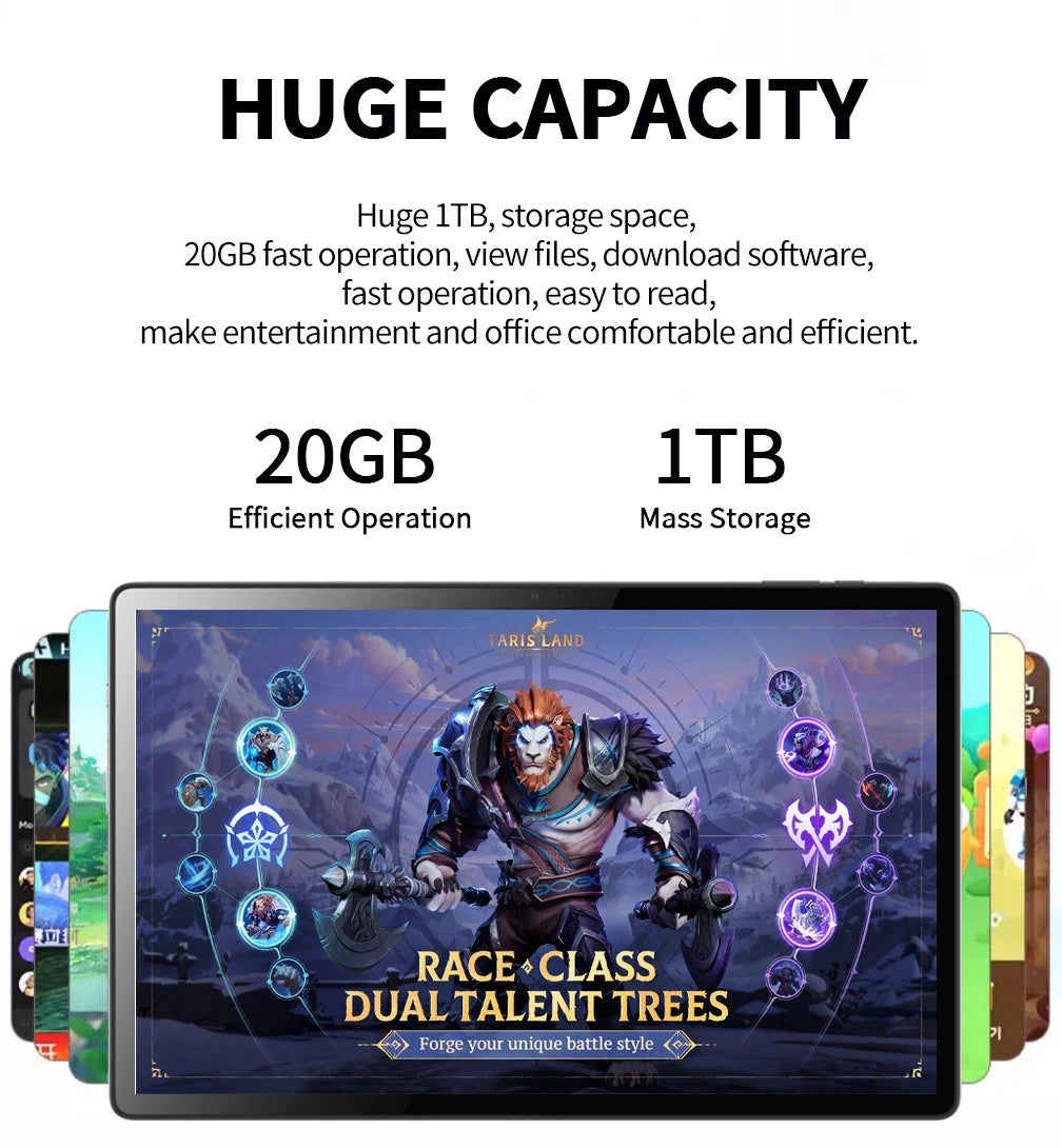 14 Inch Phone Tablet Android 13 20G RAM .