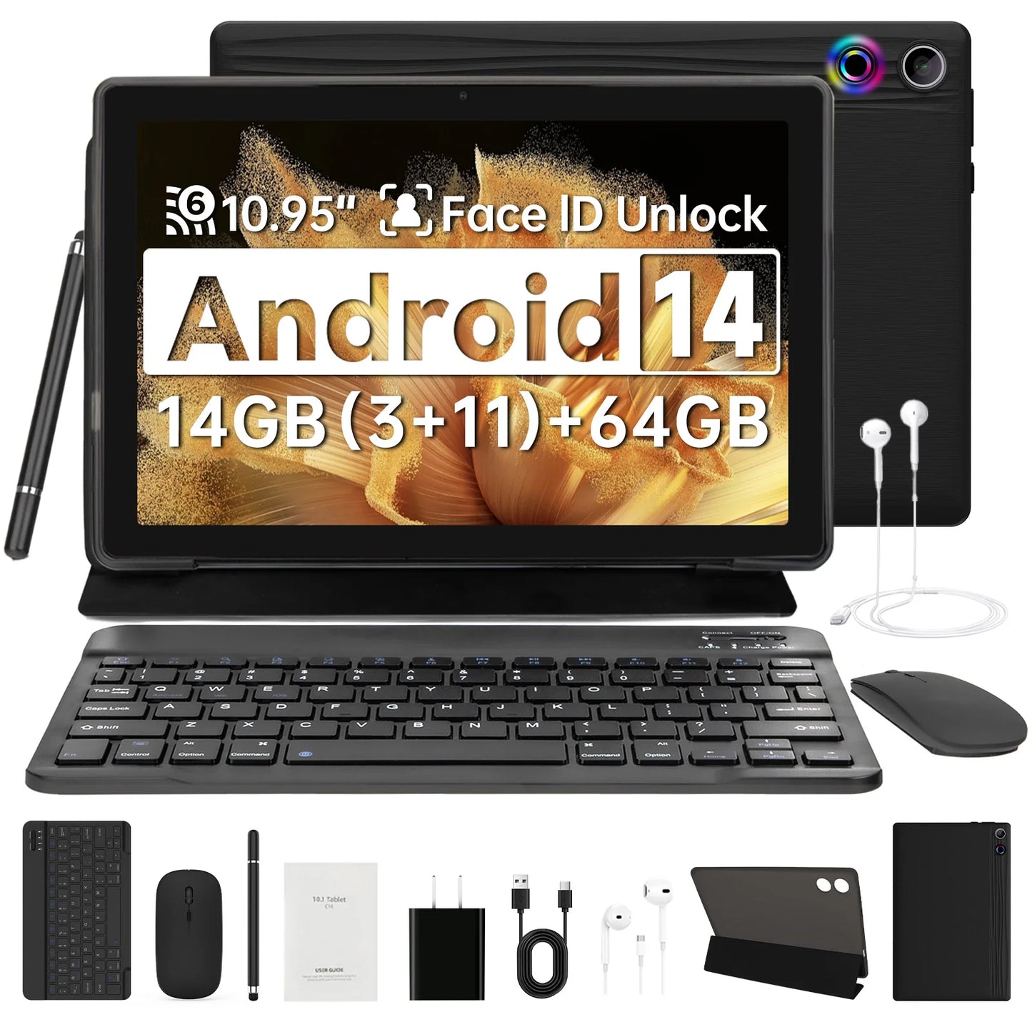 A7L 10.1 Inch Android14 Tablet HD IPS WiFi .