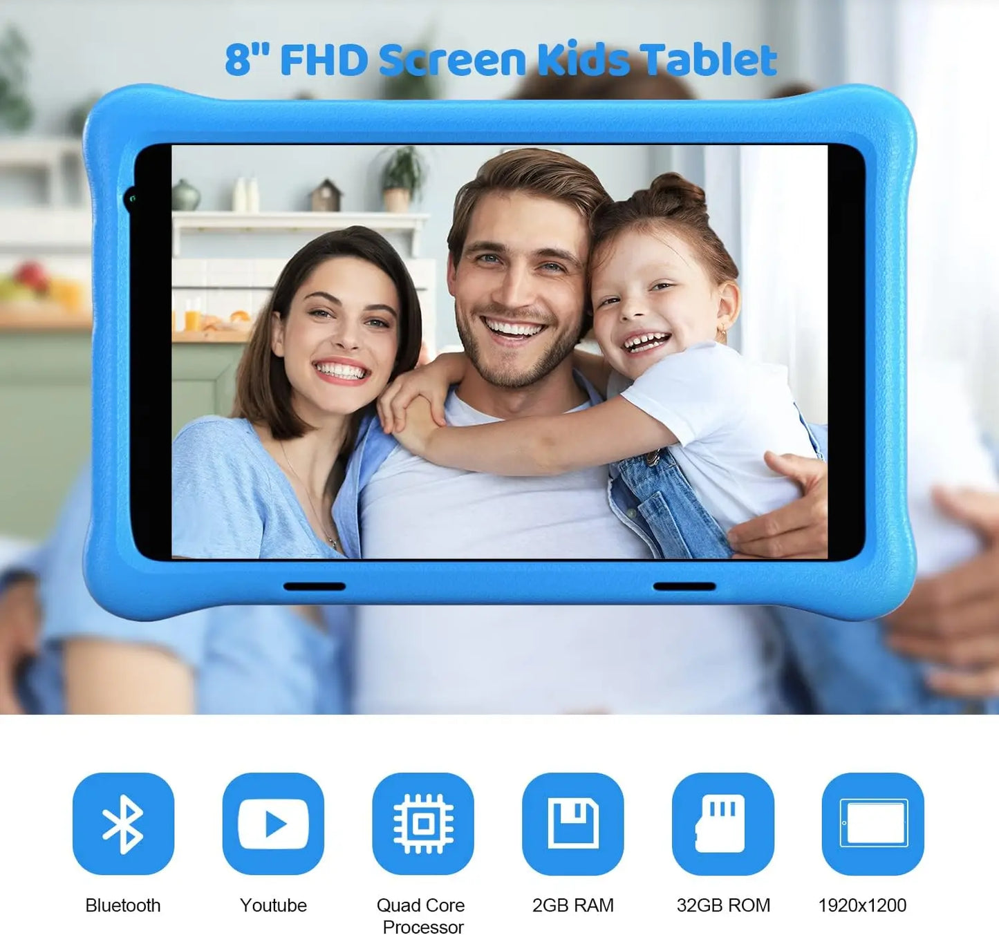 8 Inch Kid Tablet Android11 Learning Tablets .