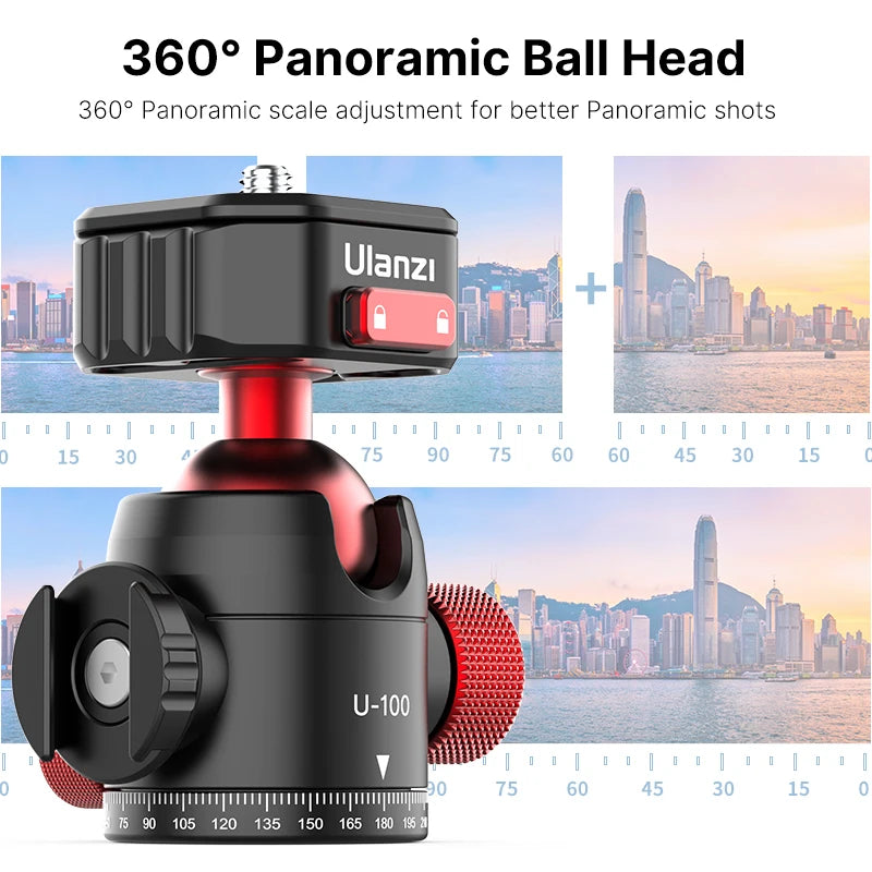 Ulanzi U-100 Metal Ballhead Tripod Ball Heads .