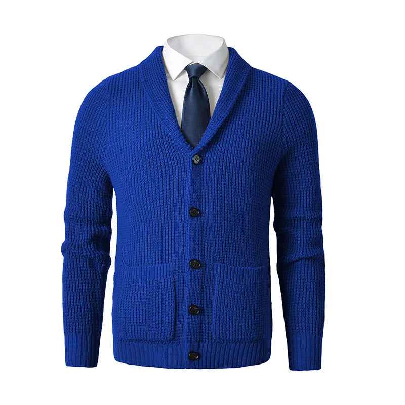 Men's Shawl Collar Cardigan Sweater.