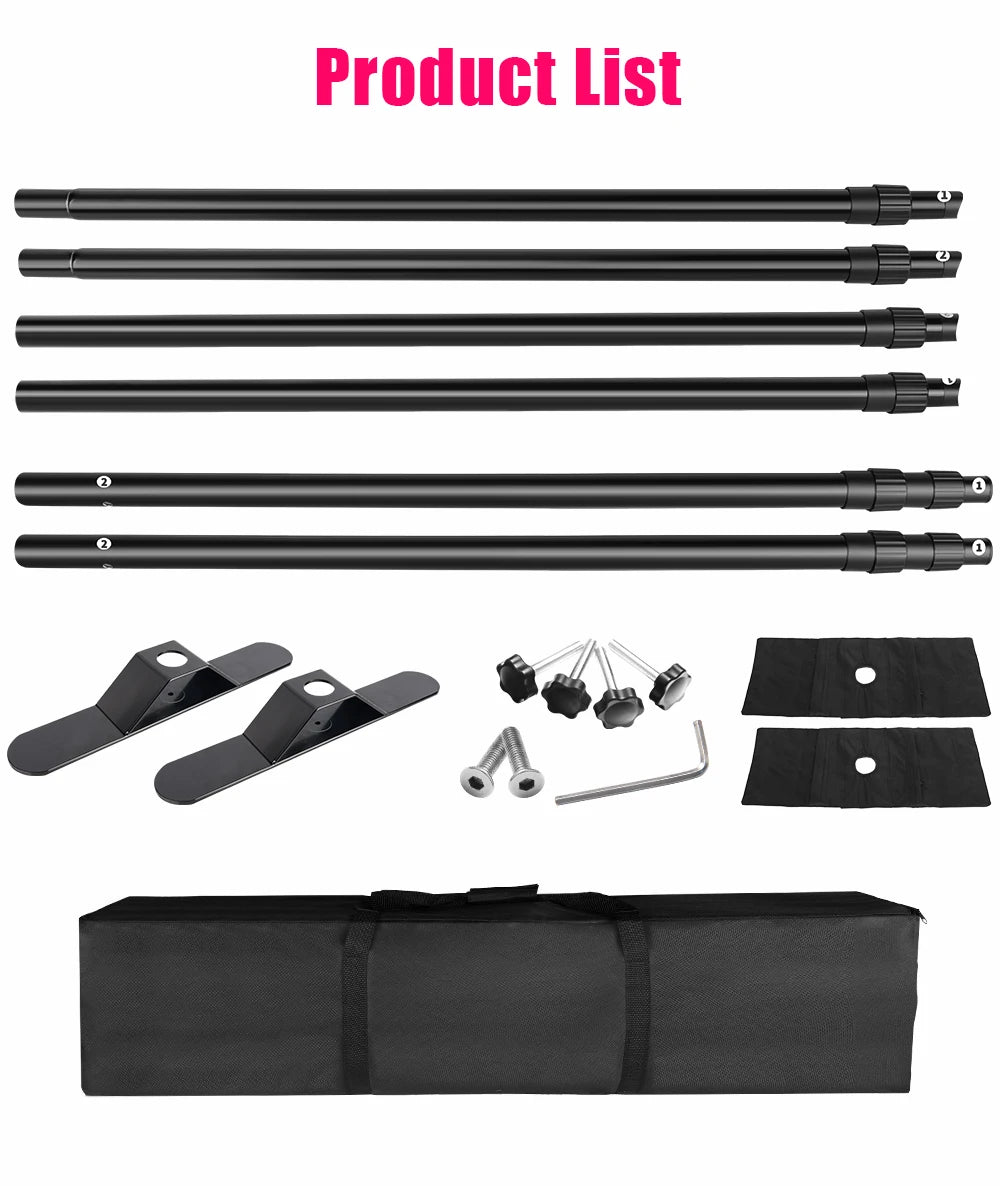 Double-Crossbar Photography Backdrop Frame .
