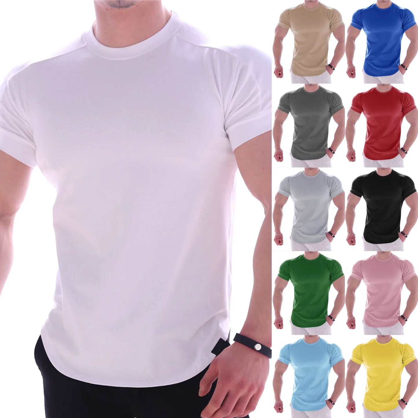 Men's T-Shirt Summer Sports T Shirt Gyms Fitness