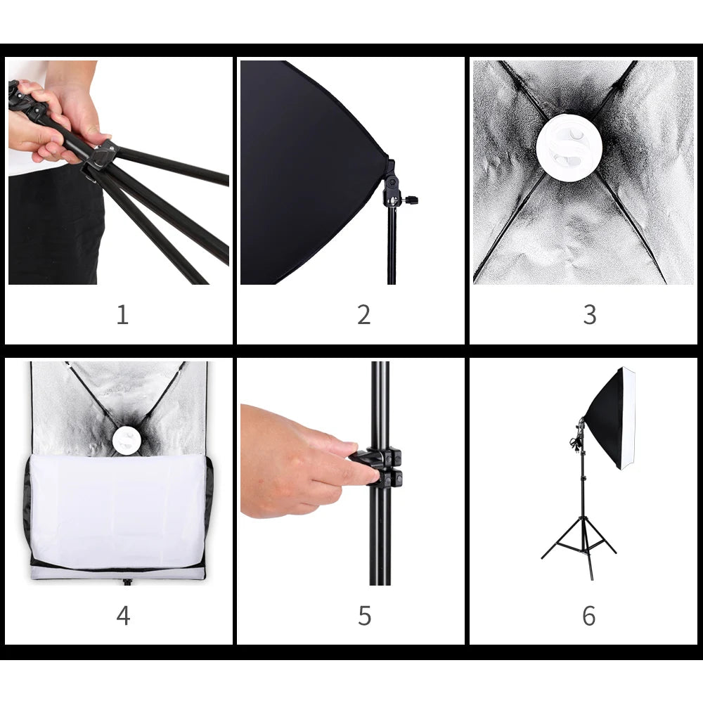 Photography Lighting Kit 2x3M Photo Background.