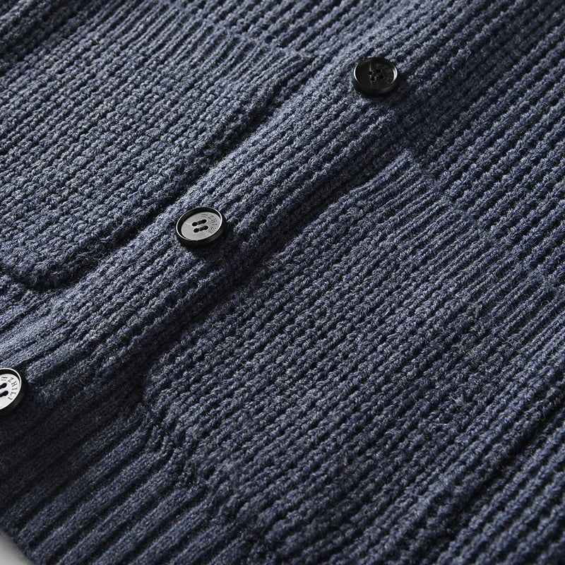 Men's Shawl Collar Cardigan Sweater.