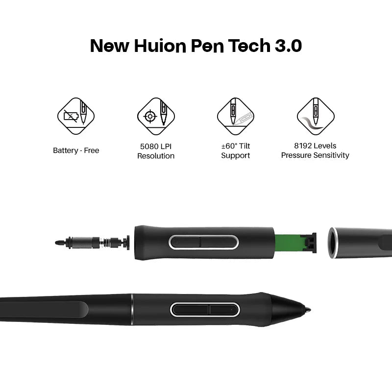 HUION Kamvas 16 Graphics Tablets Monitor with Screen .