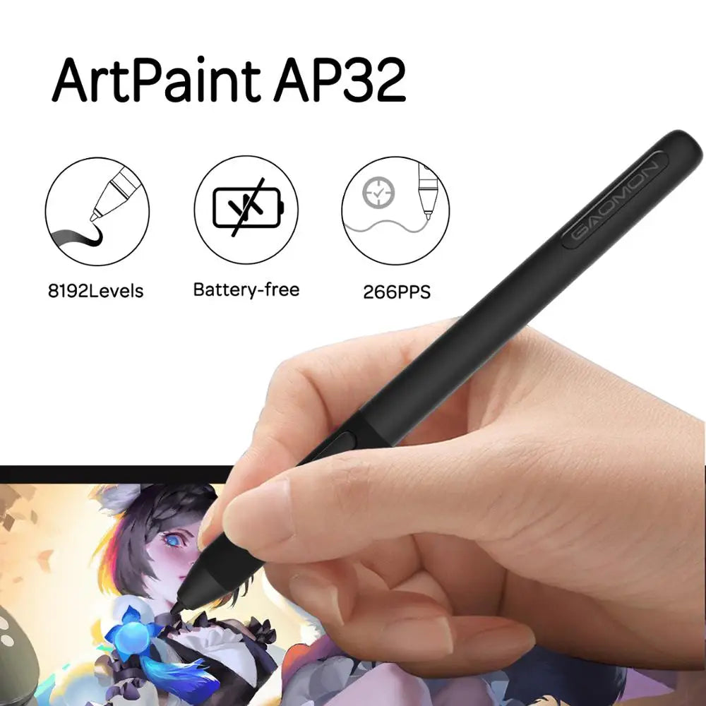 GAOMON Graphic Drawing Tablet Monitor Pen display.