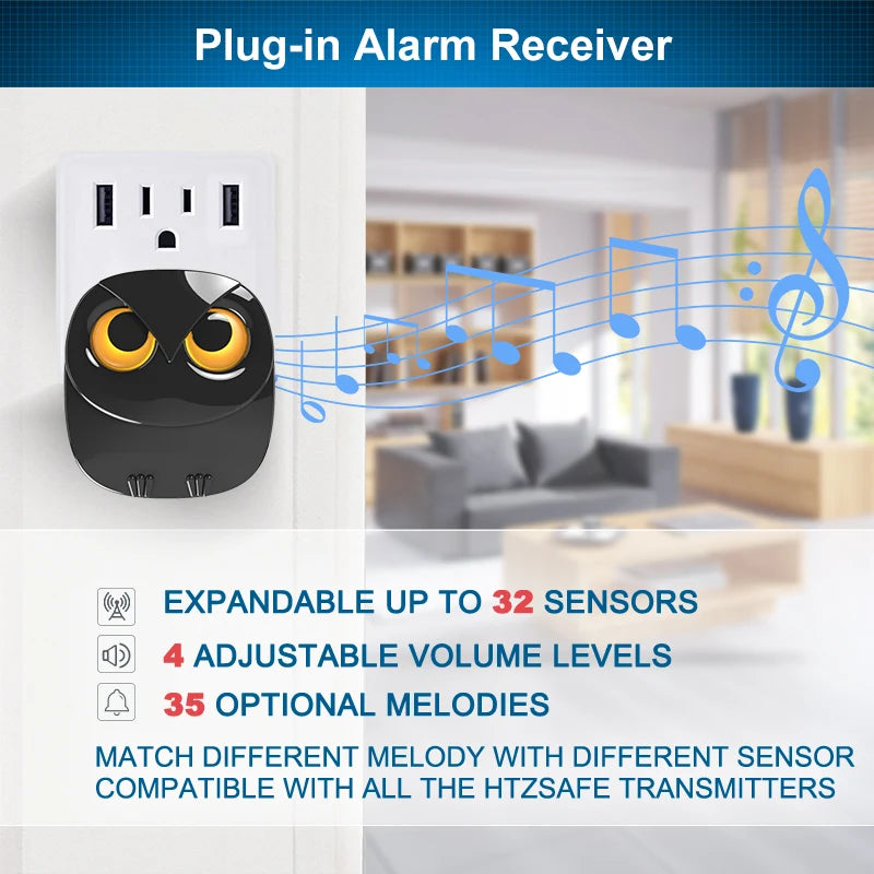 Wireless Driveway Security Alarm Waterproof .