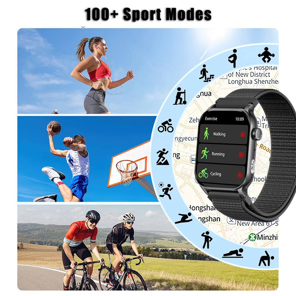 Smart Watch Bluetooth Call LED Flashlight Men, Women.