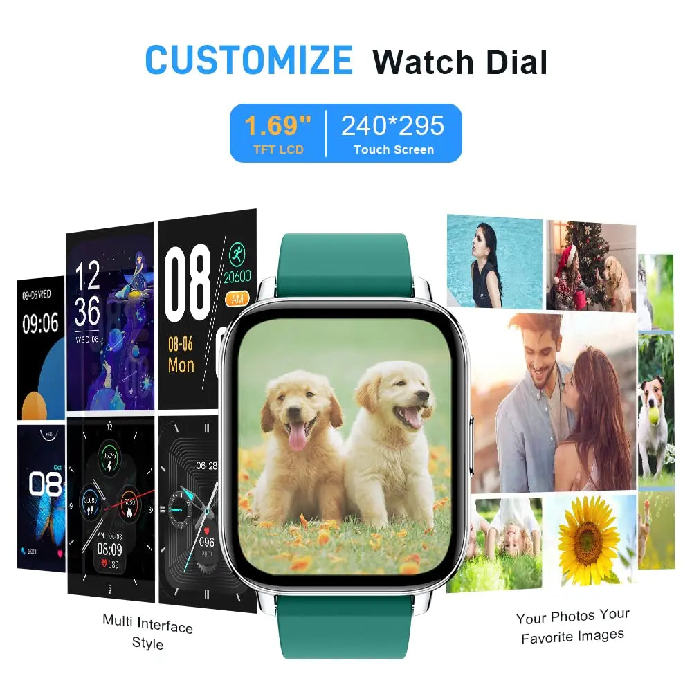 Jxrev Smart Watch, Fitness Tracker Watch for Men Women.