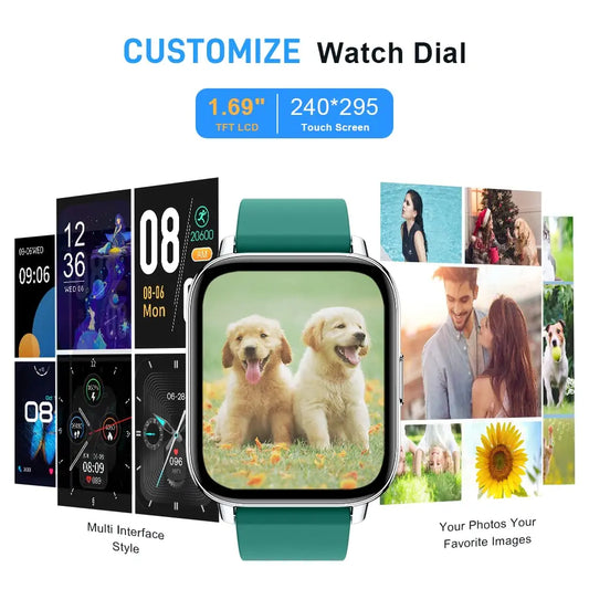 Jxrev Smart Watch, Fitness Tracker Watch for Men Women.