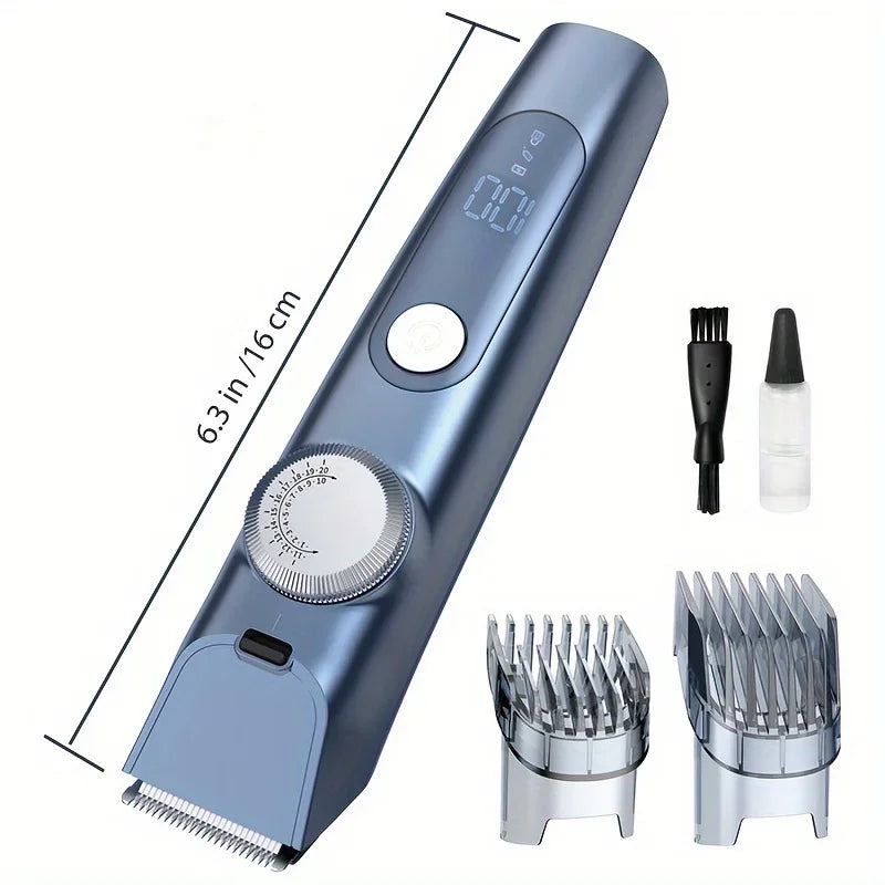 Cordless Blue Precision Hair Mustache Trimmer .