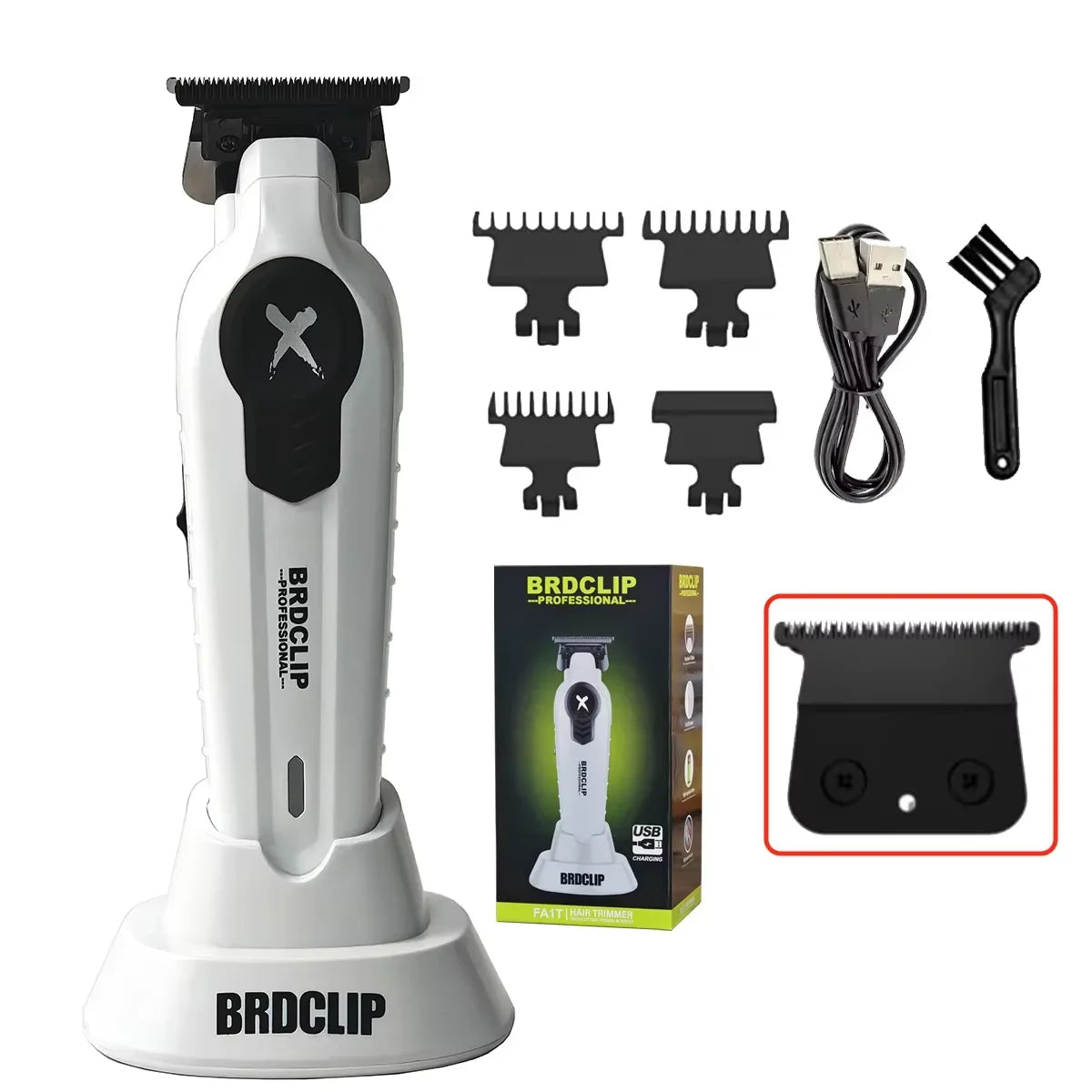 New 2025 BRDCLIP FA1T Green Professional Hair Trimmer .