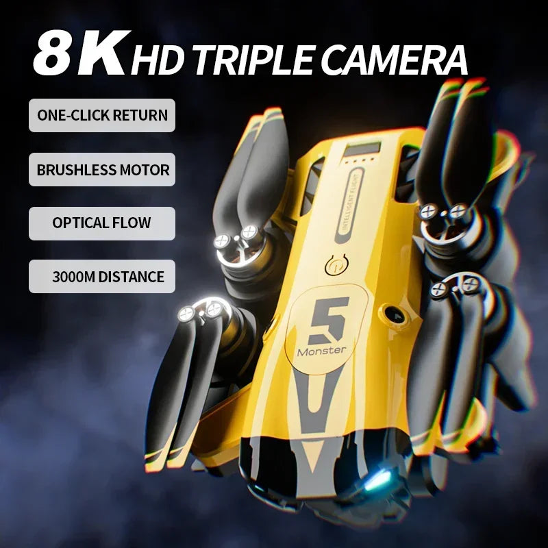 M5 Drone 4K Professional HD Dual Camera .