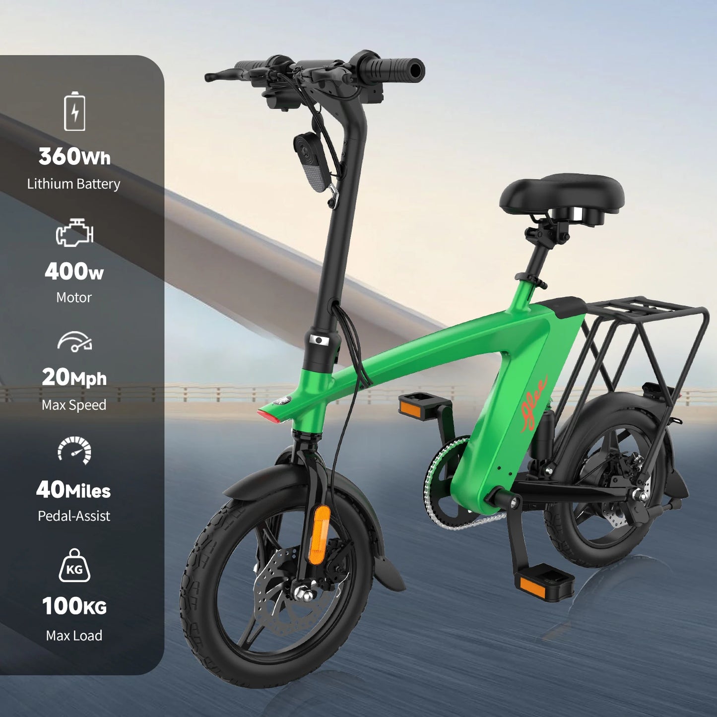KIXIN SUNNIGOO Electric Fat Tire Bike Adults .