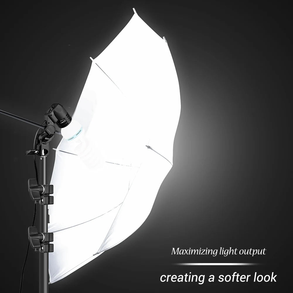 Photography Gold Silver Translucent White soft Umbrella .