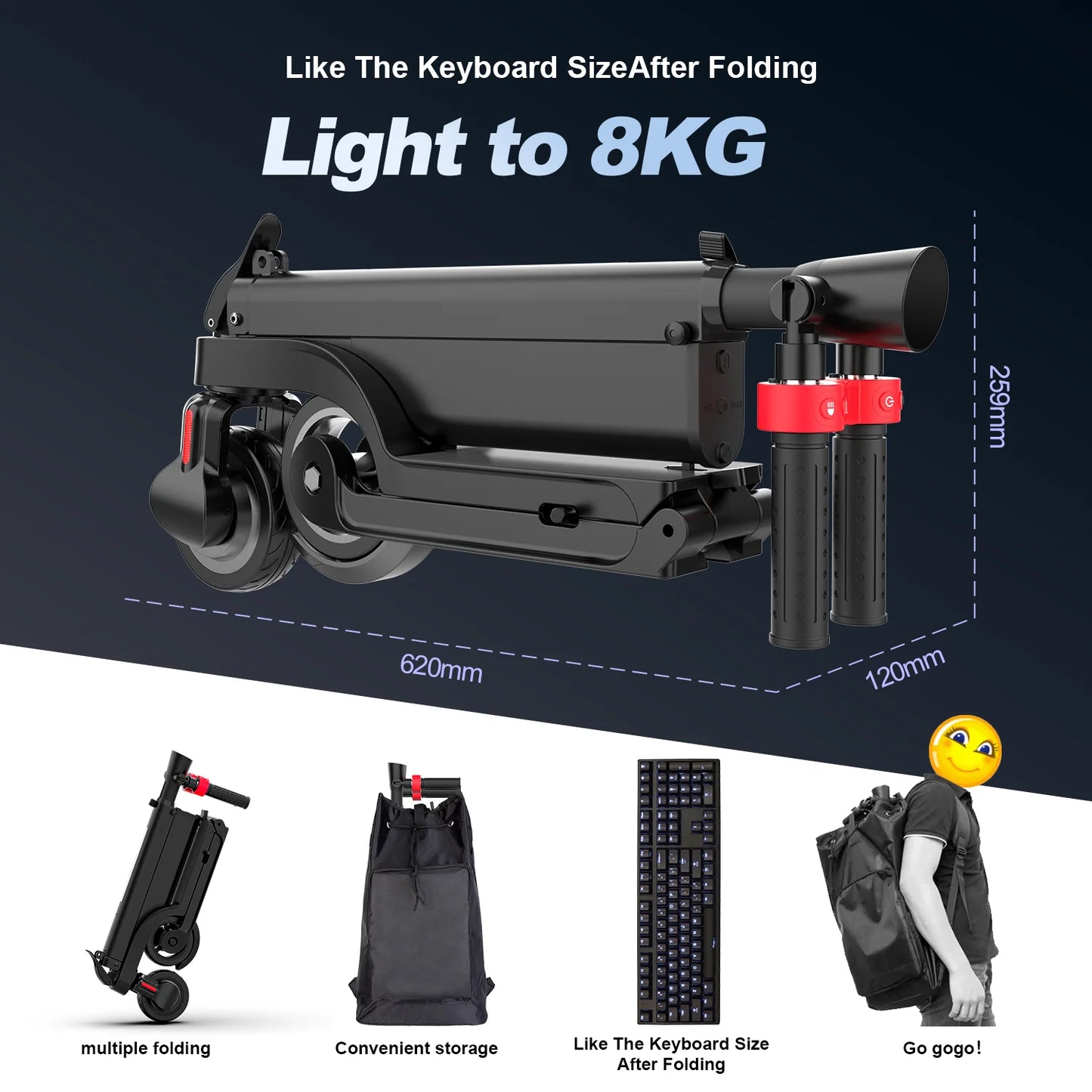 Electric E Scooter Foldable Electric Kick for Adults.