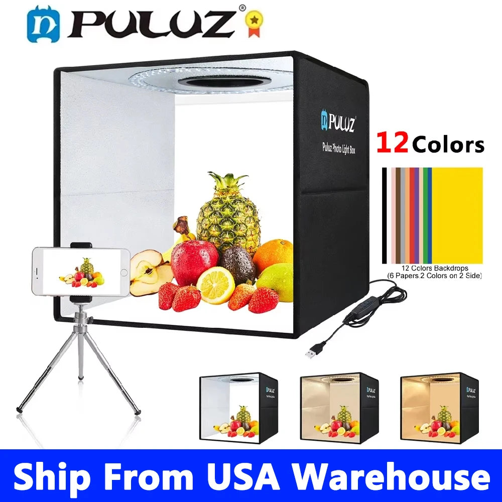 PULUZ Photo Studio Light Box ,Portable Photography.