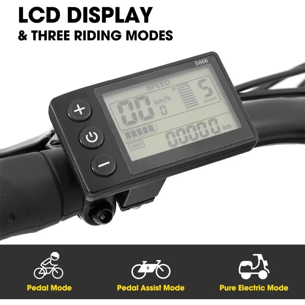 Electric Bike for Adults Men Women Cruiser.