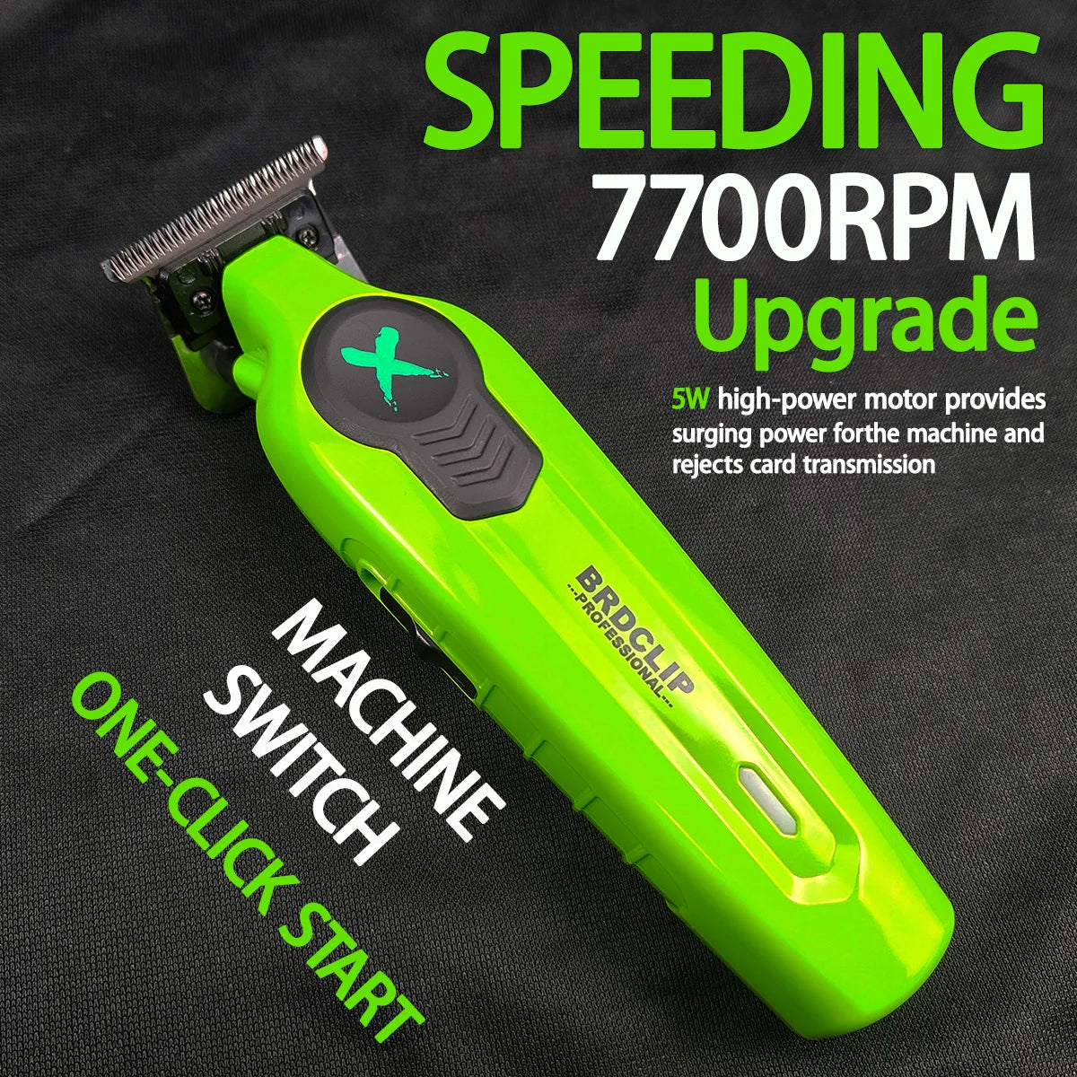 New 2025 BRDCLIP FA1T Green Professional Hair Trimmer .