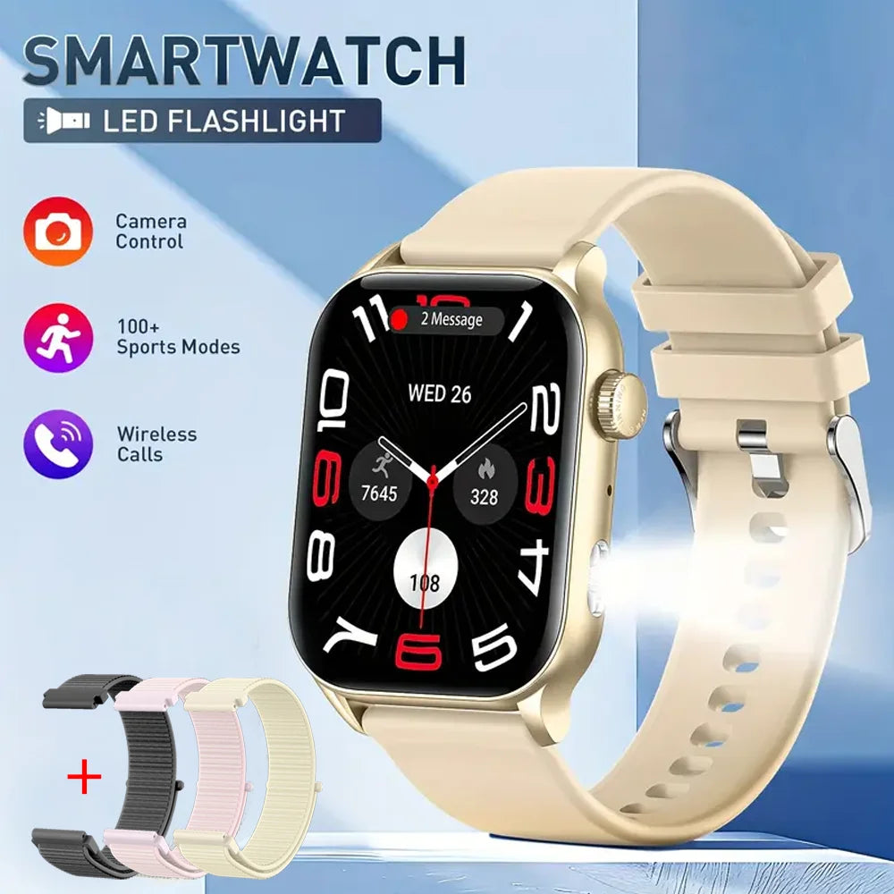 Smart Watch Bluetooth Call LED Flashlight Men, Women.