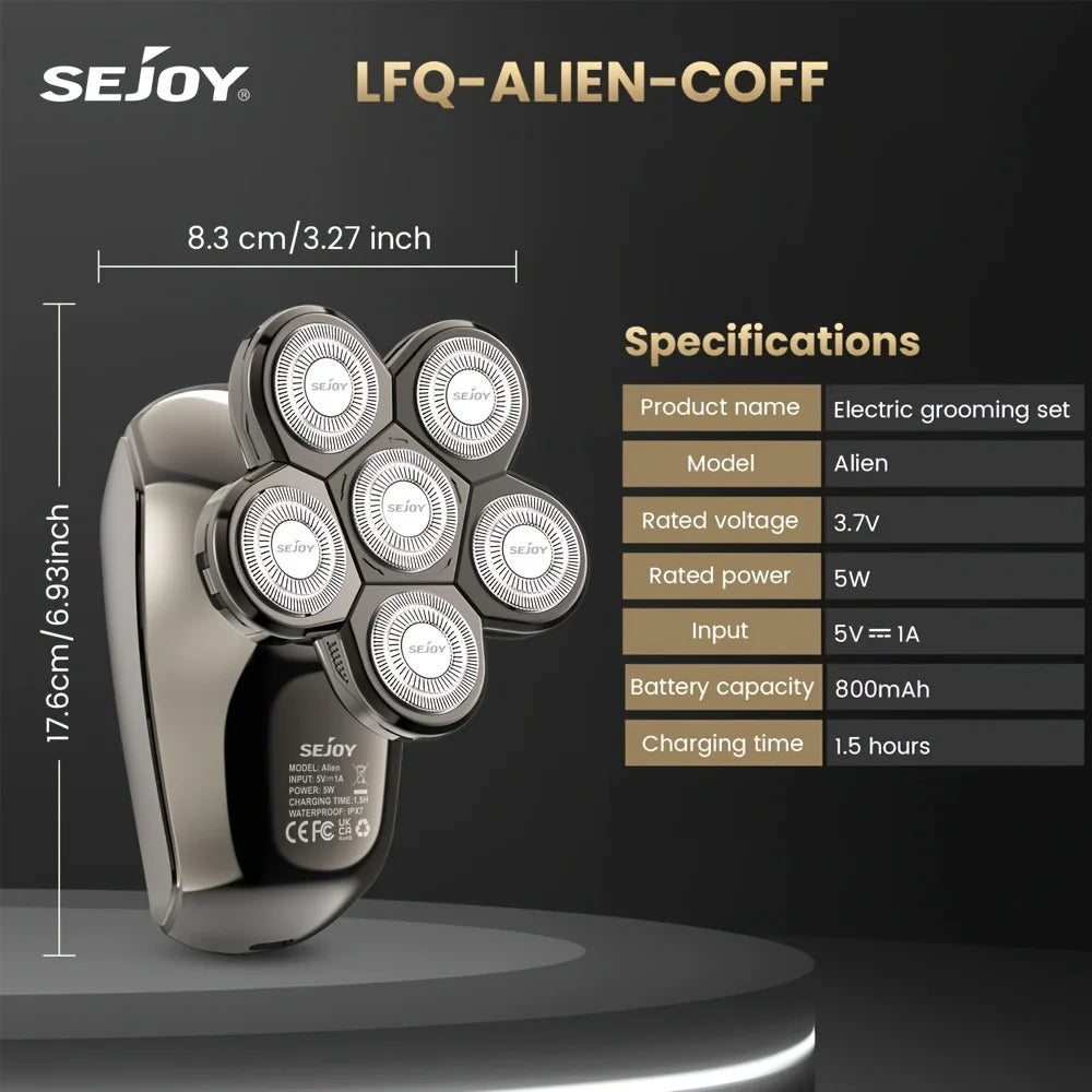 Electric Head Hair Shaver Mens Cordless .