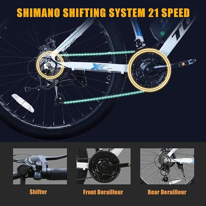 Victor Electric Bike Removable Battery Mountain eBike for Adults.