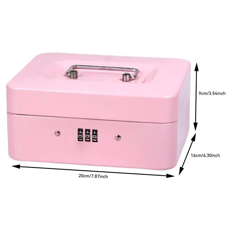 Mini Travel Safe Security Case Lock Box.