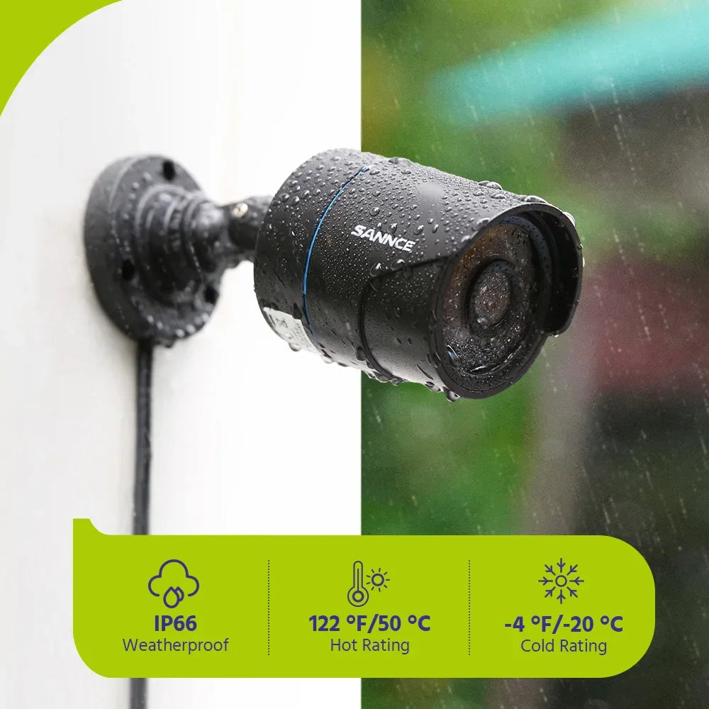 SANNCE 1x 2x 1080P Outdoor Bullet Home Security Camera .