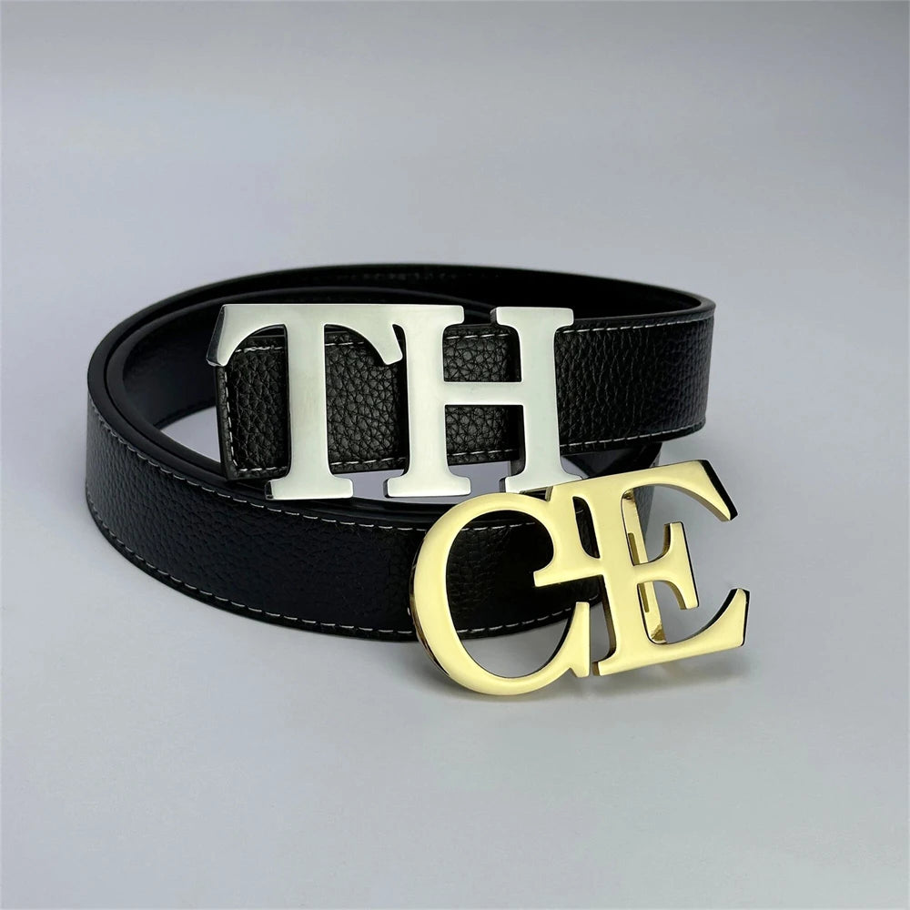 Double Initial Belt Buckle Personalised Mens Accessories .