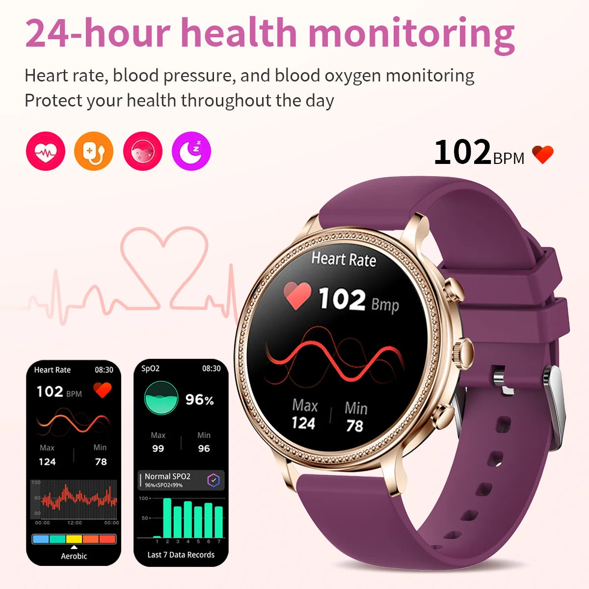 XIAOMI Mijia Luxury Women Smartwatch Bluetooth Call .