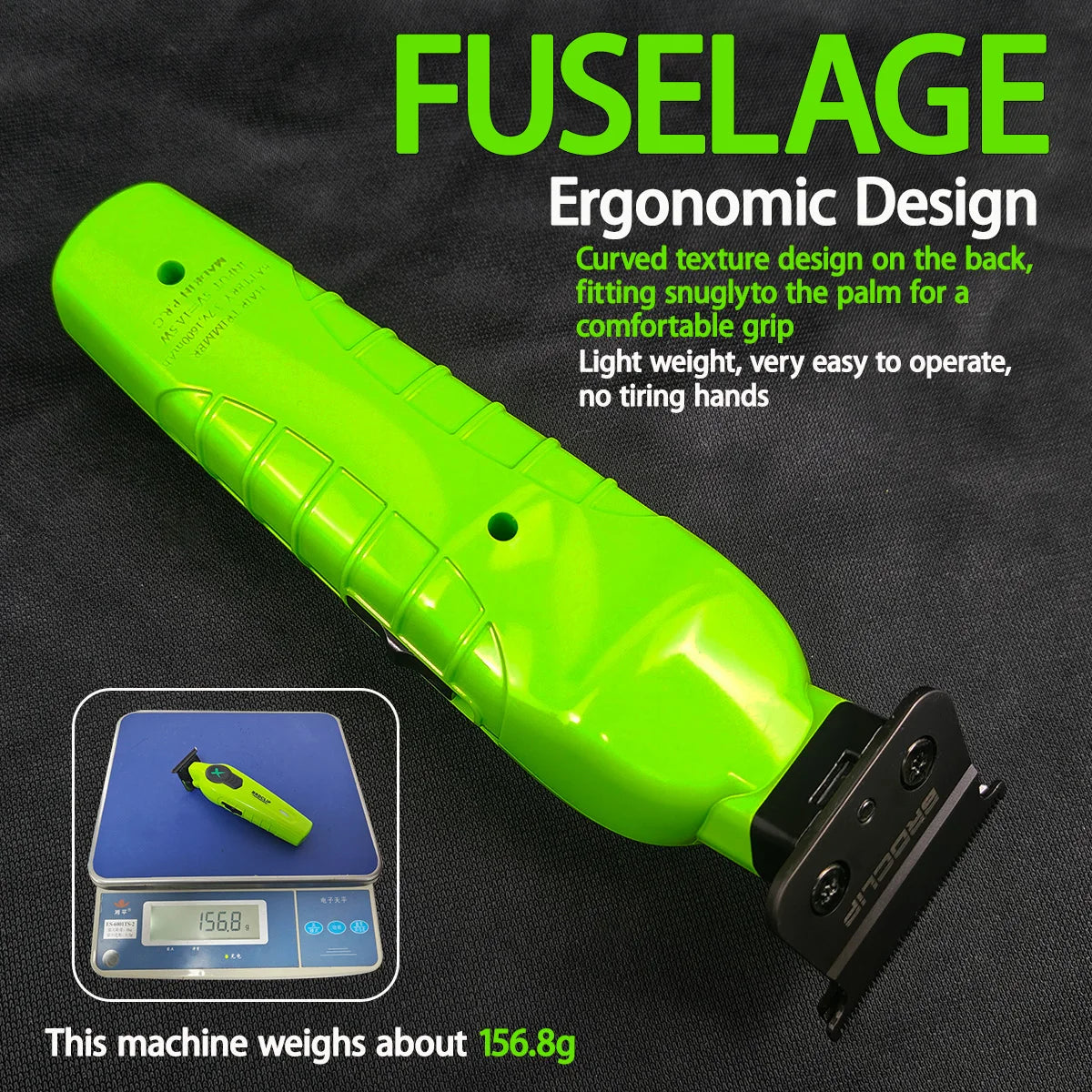 New 2025 BRDCLIP FA1T Green Professional Hair Trimmer .