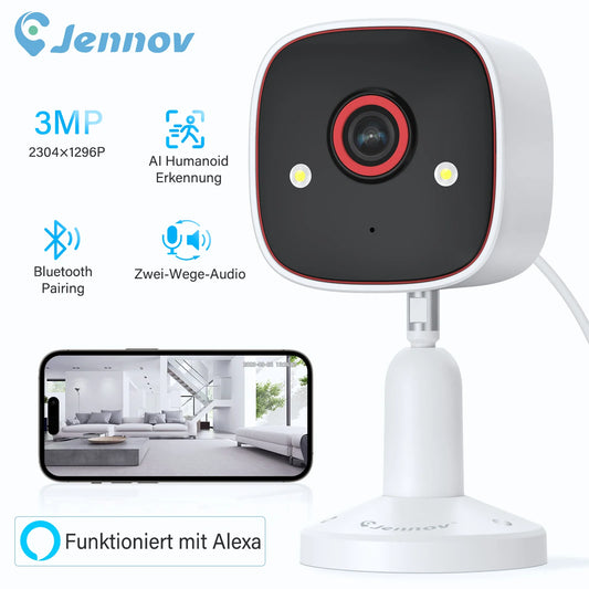 Jennov Indoor/Outdoor Cameras 1296P Pet  Camera WiFi .