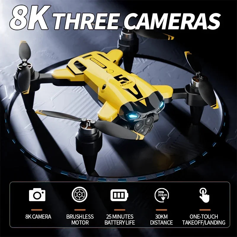 M5 Drone 4K Professional HD Dual Camera .