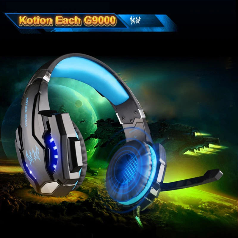 Gaming Headset Over-Ear Wired Headphones .
