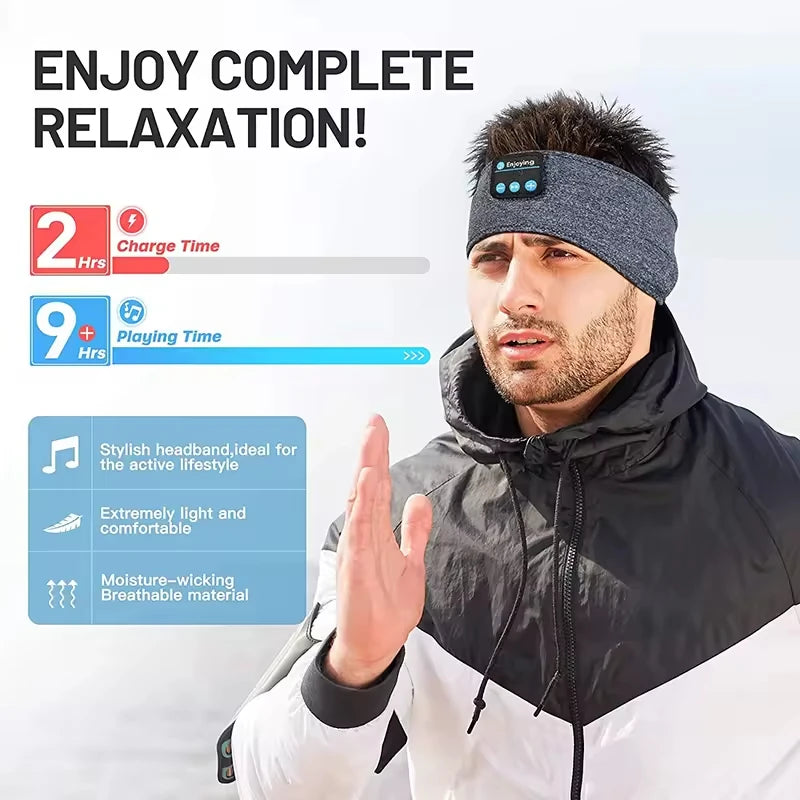 Wireless Headphones Music Bluetooth Headband.