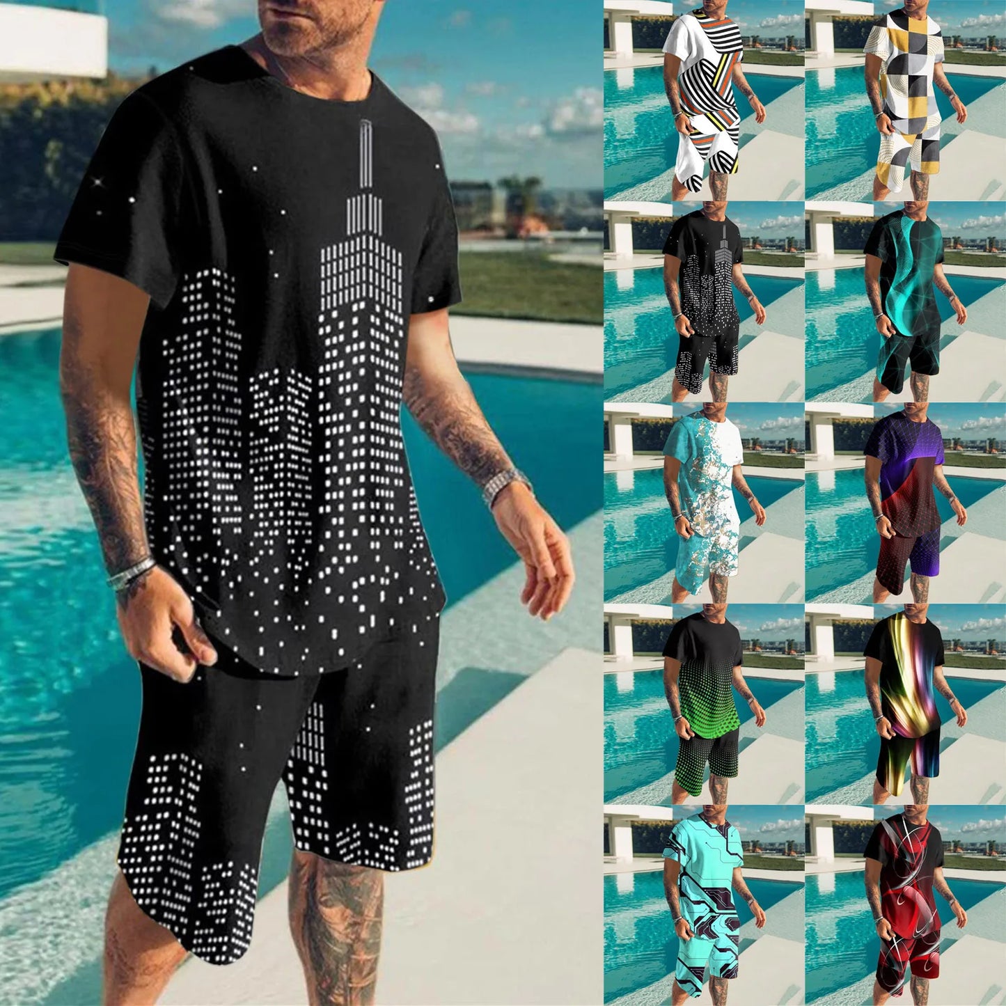 Men'S Summer 2 Piece Outfits .