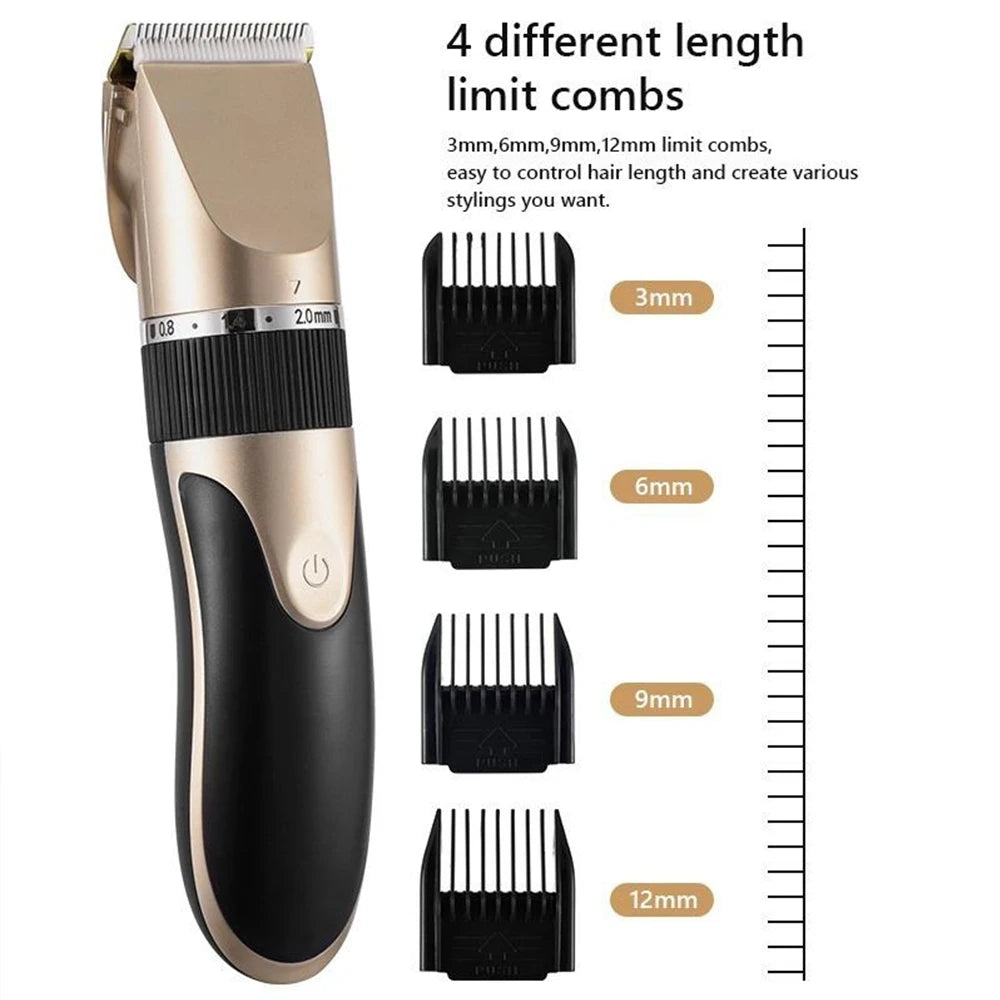 Professional Hair Clipper with Battery Power .