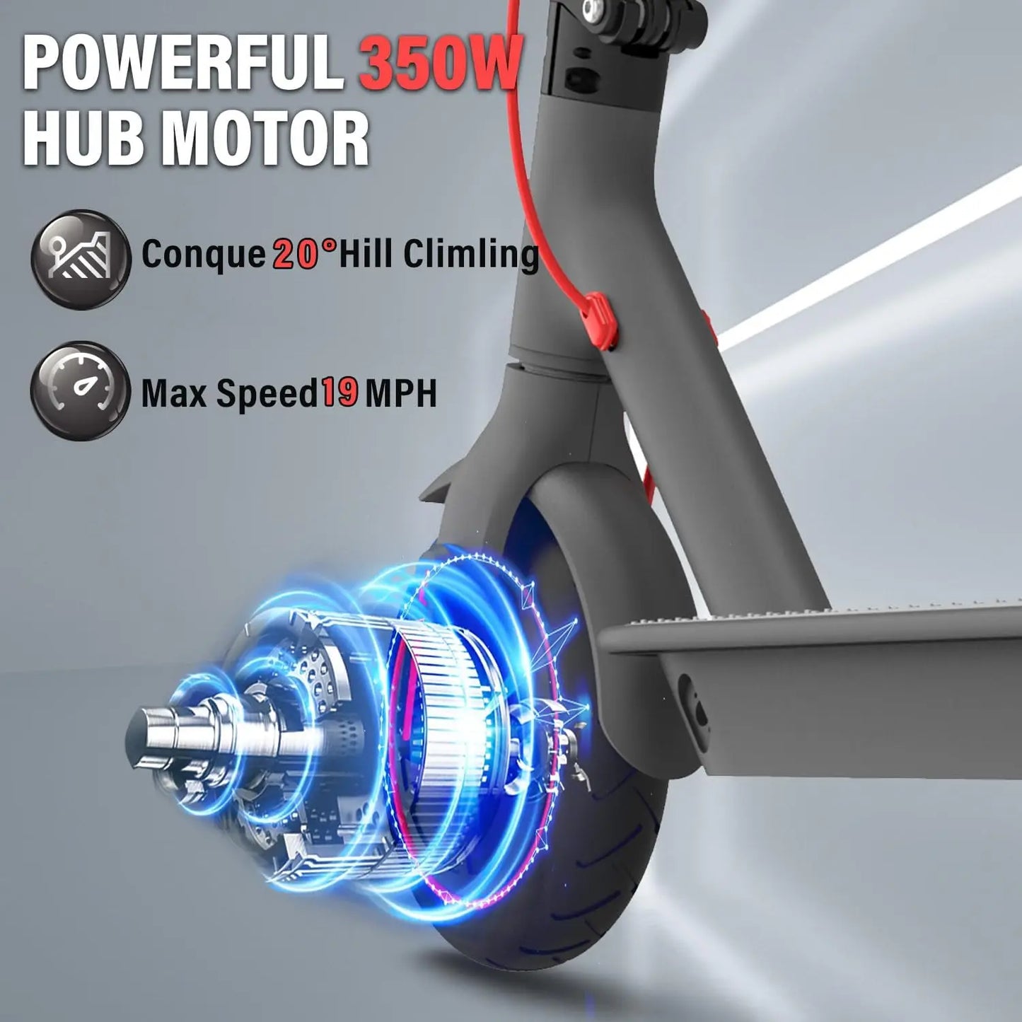 350W Adults Electric Scooter Max Speed .