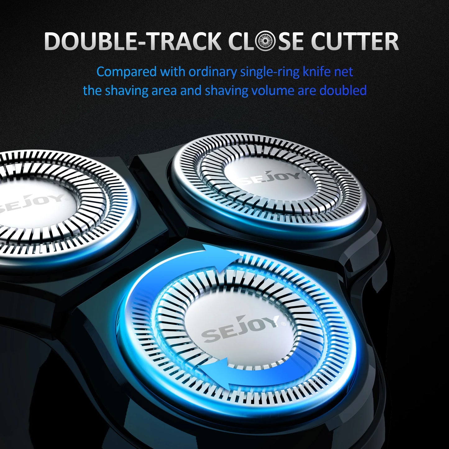 2 in 1 Electric Shaver 3D Men Razor Beard Trimmer .