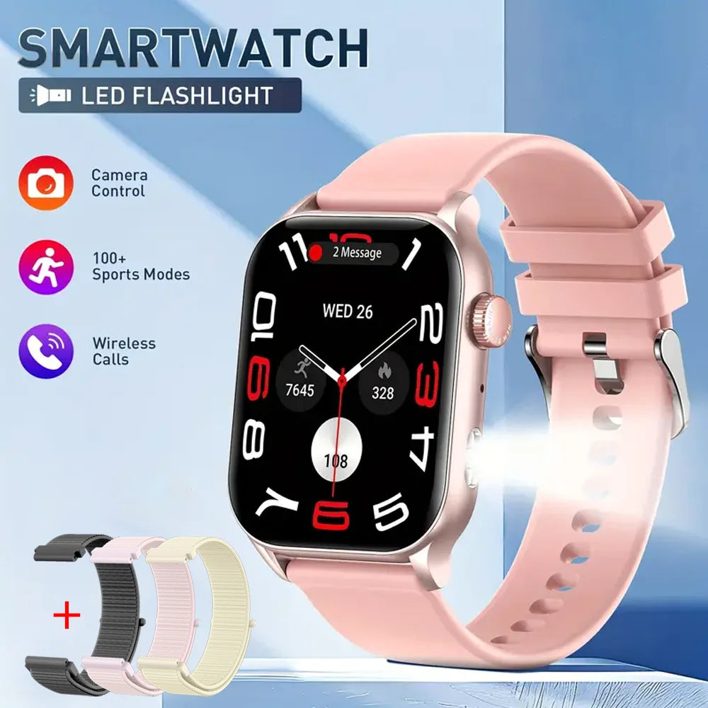 Smart Watch Bluetooth Call LED Flashlight Men, Women.