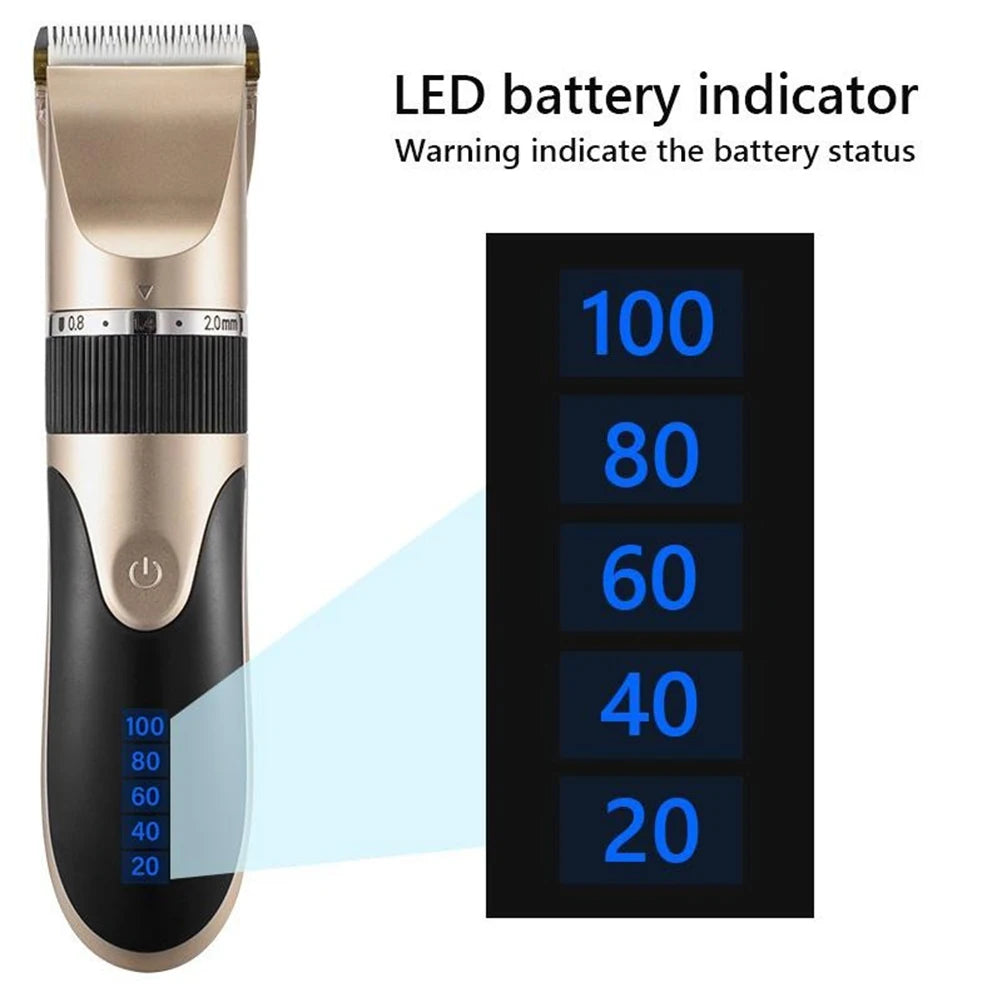 Professional Hair Clipper with Battery Power .