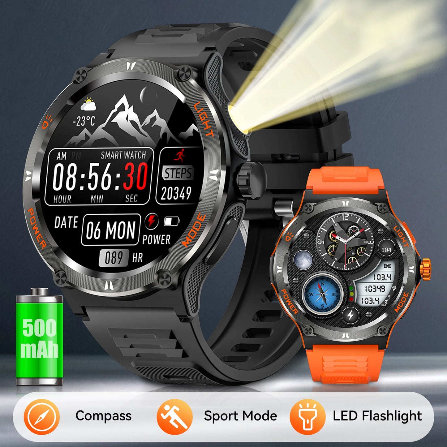 LaNikar Smart Watch 3ATM Waterproof Men Sport .