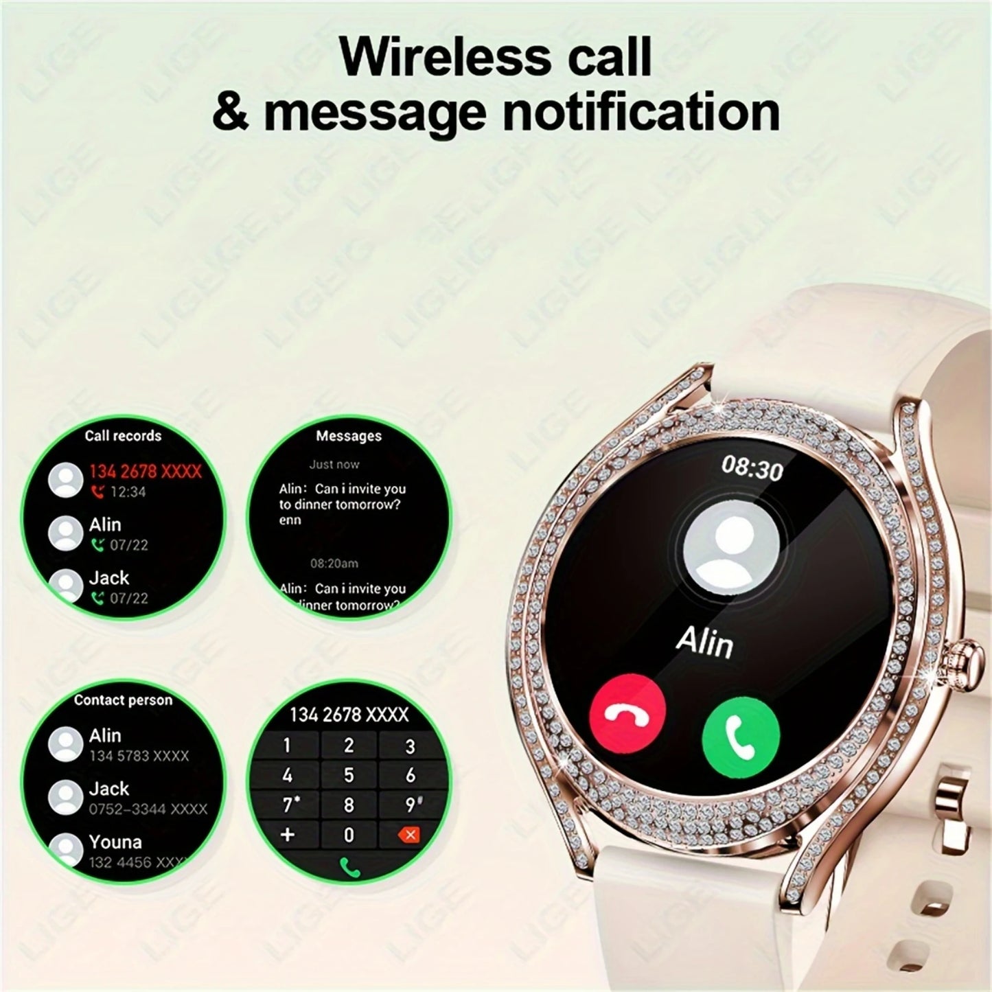 Smart Watch For Women Men,Android And IOS Phones..
