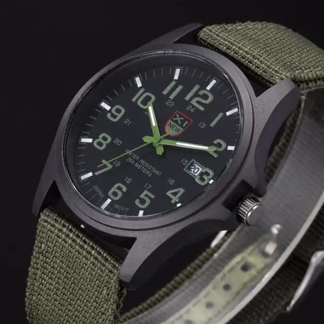 Outdoor Waterproof Sport Watch For Mens Military Army.