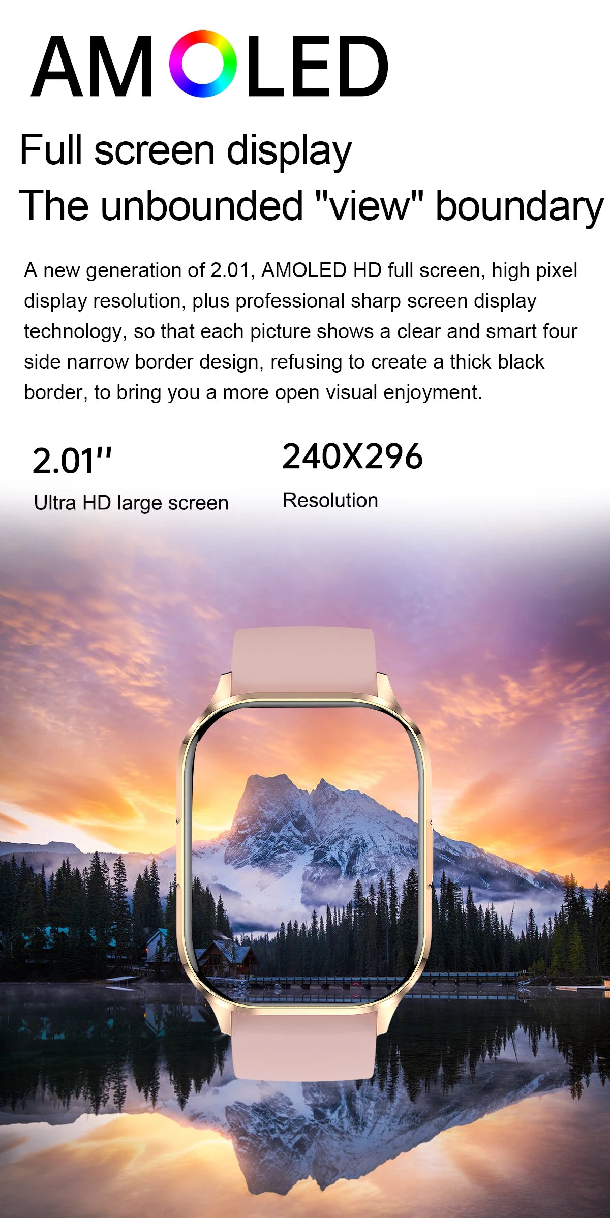 New AMOLED Screen Smart Watch Women's .