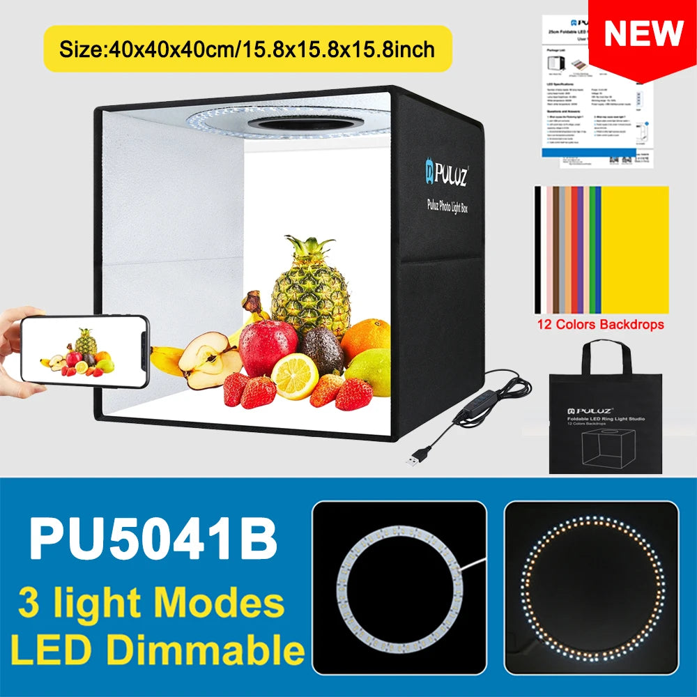 PULUZ Photo Studio Light Box ,Portable Photography.