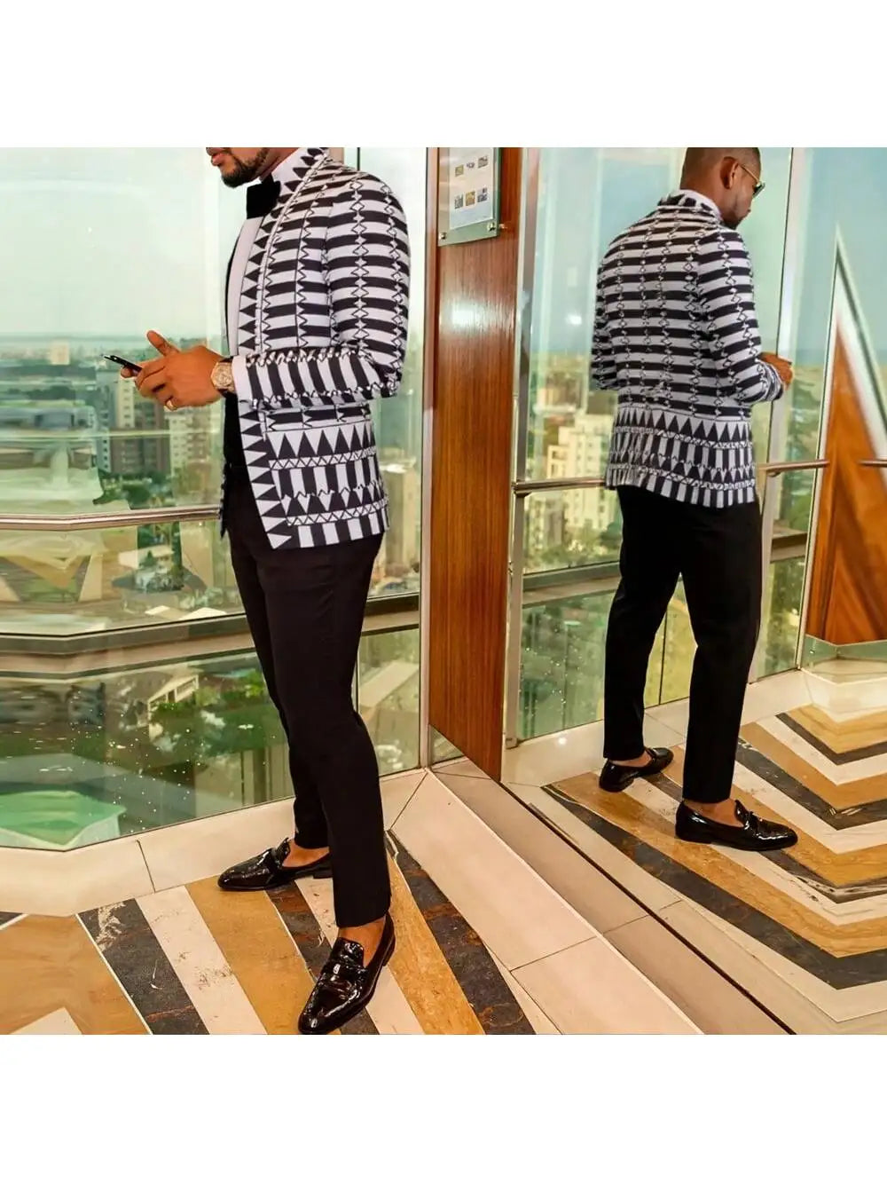 Blazer for Men Notched Casual Business Jackets .